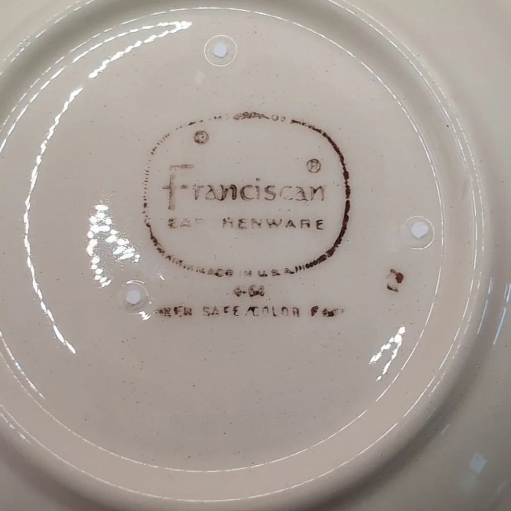 Set of 4 Vintage Franciscan Desert Rose Earthenware Berry Side Dish Bowls 5.25